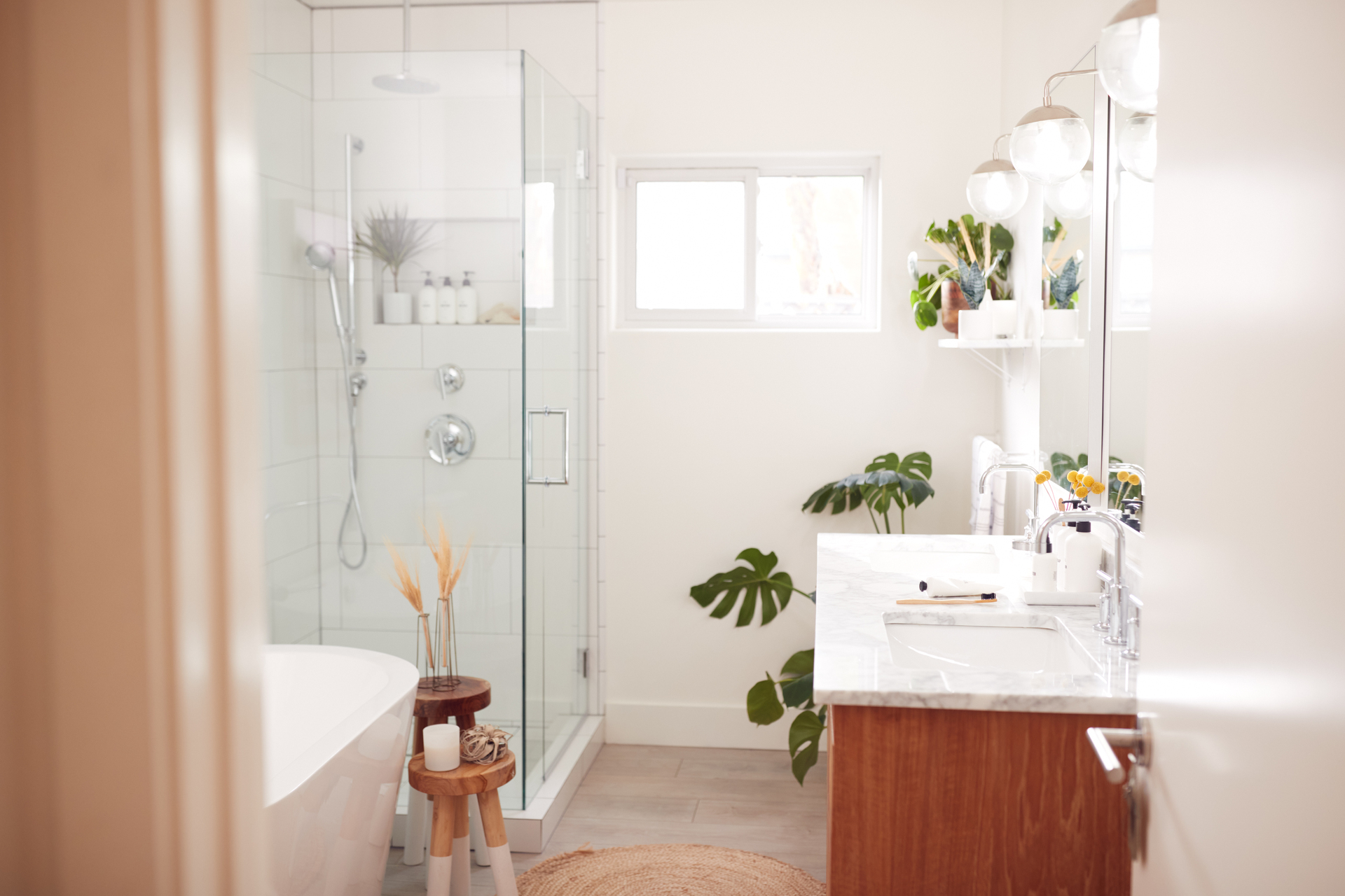 interior view of beautiful bathroom