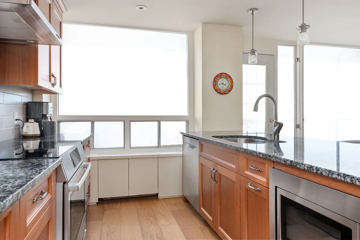 Modern open concept kitchen