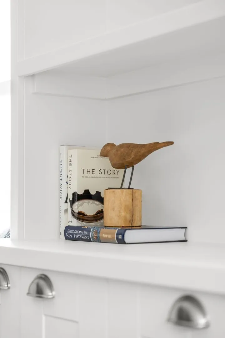 modern white built-ins