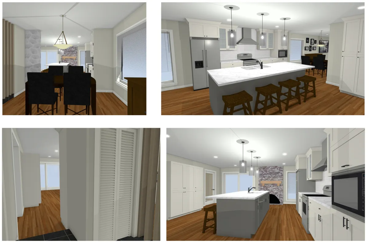 Open concept kitchen renovation ideas