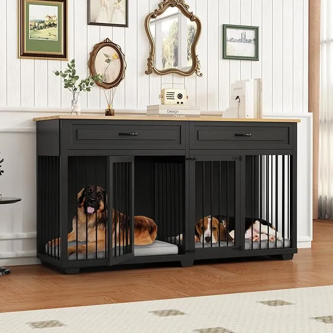 DAWNSPACES Large Dog Crate Furniture