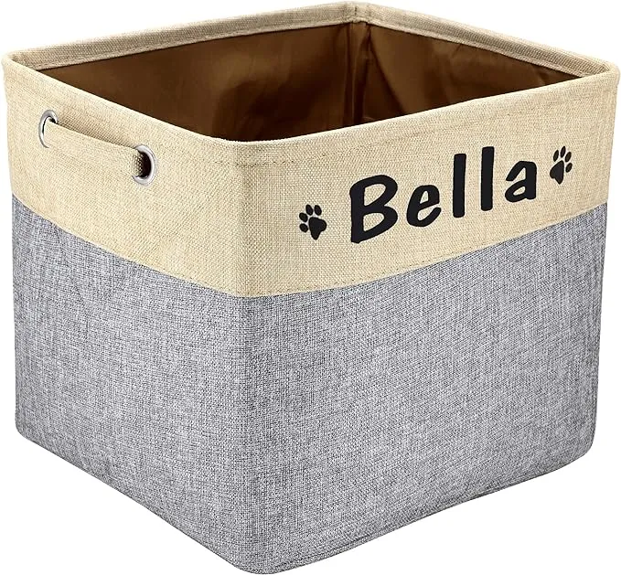 PET ARTIST Collapsible Dog Toy Basket