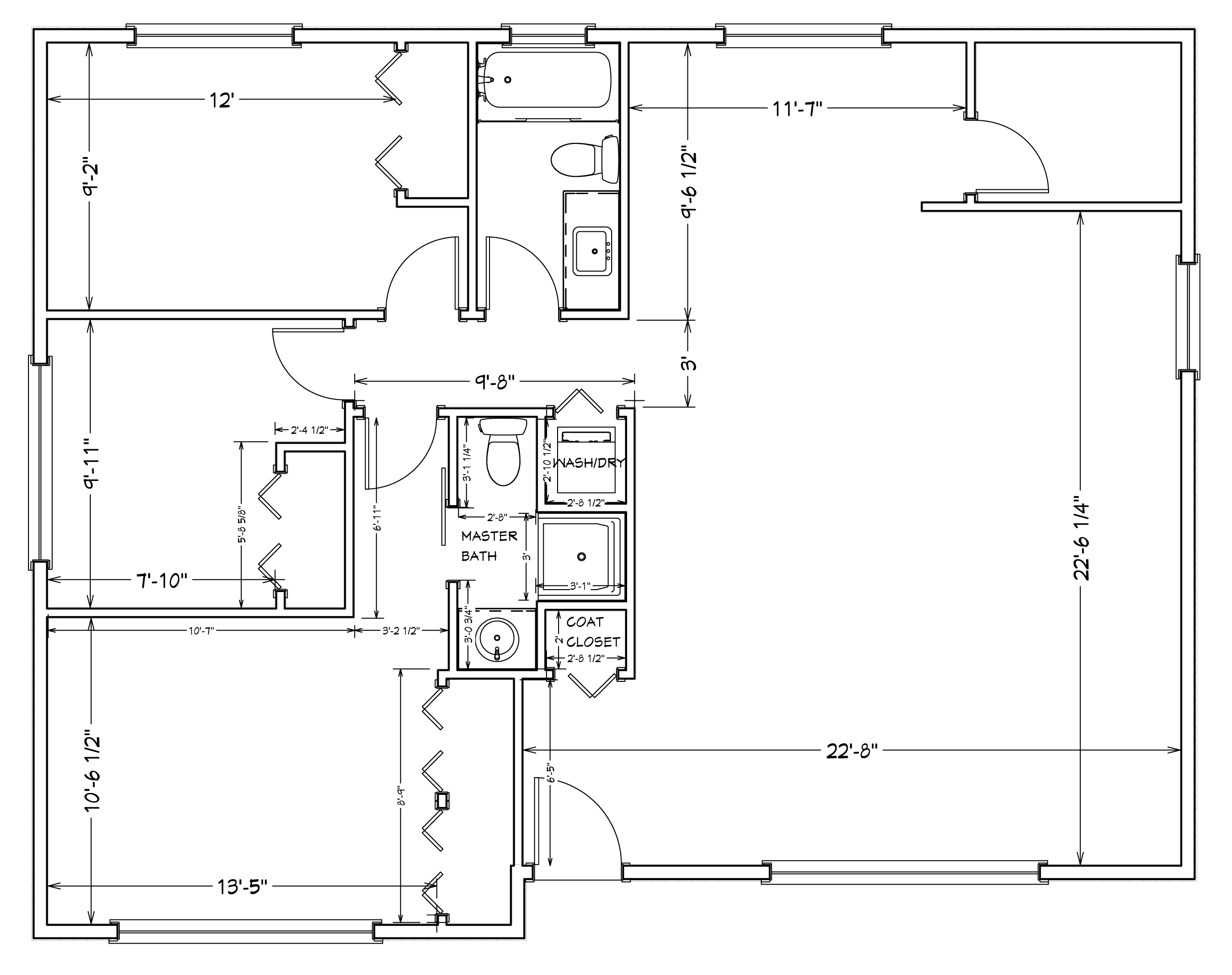 Detailed main floor layout idea