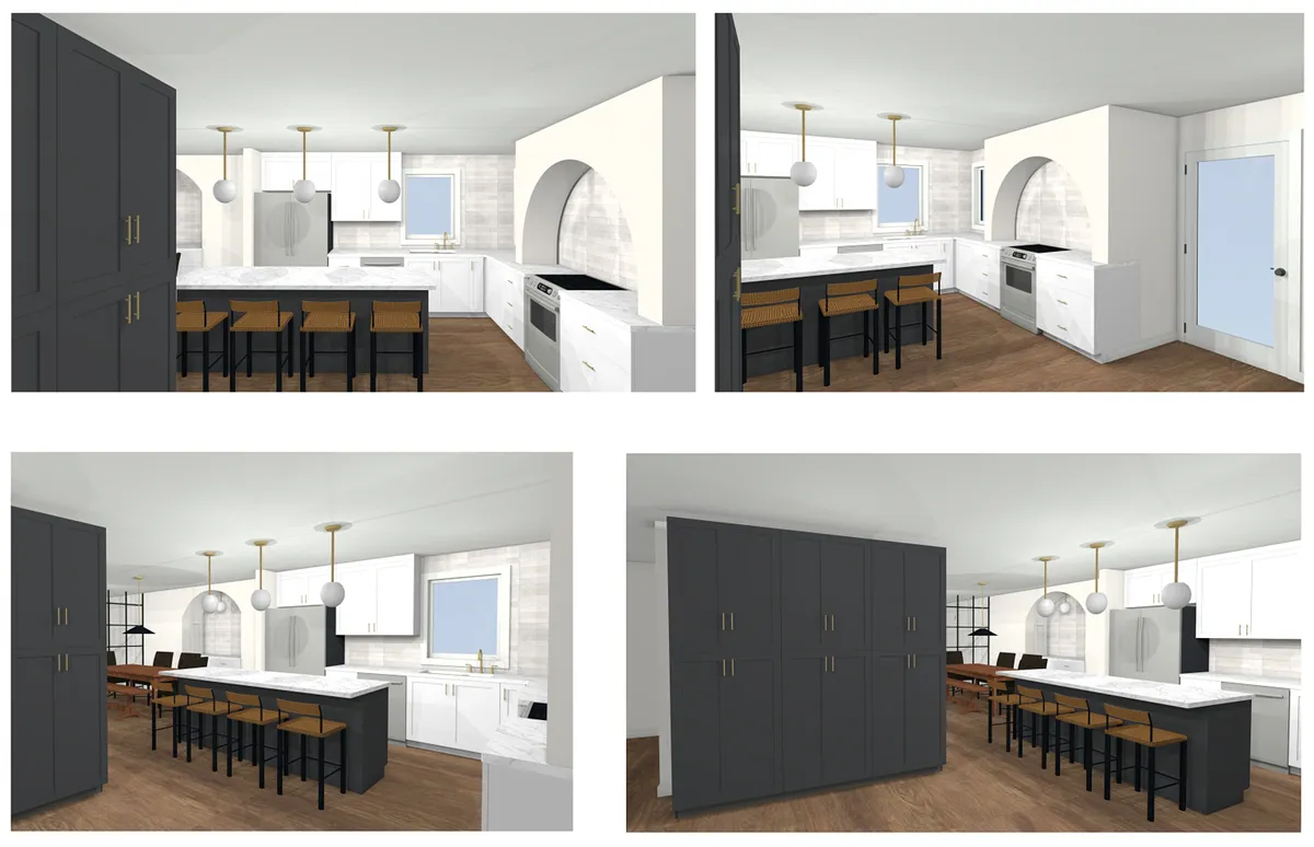 Open concept kitchen renovation ideas