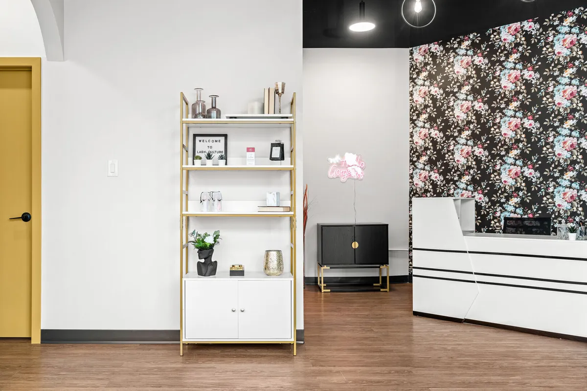 Canyon Meadows Lash Studio Shelf