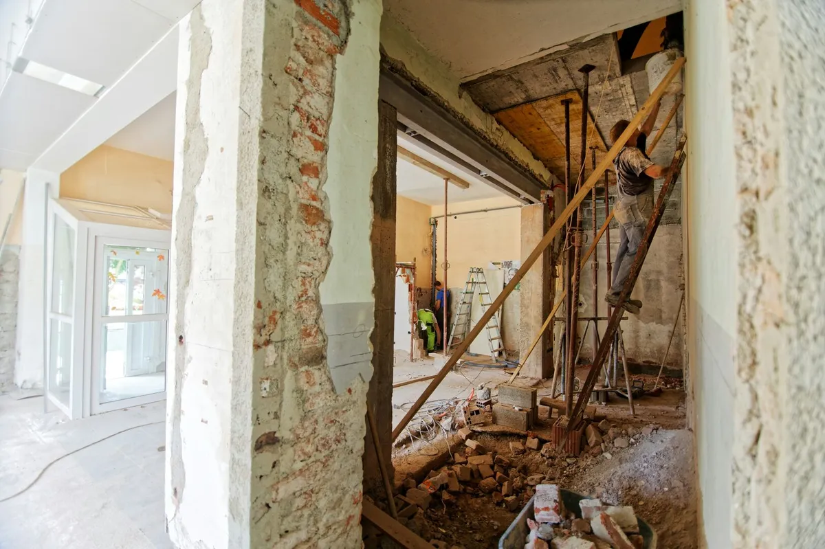 Home renovation in Calgary, home renovation in progress