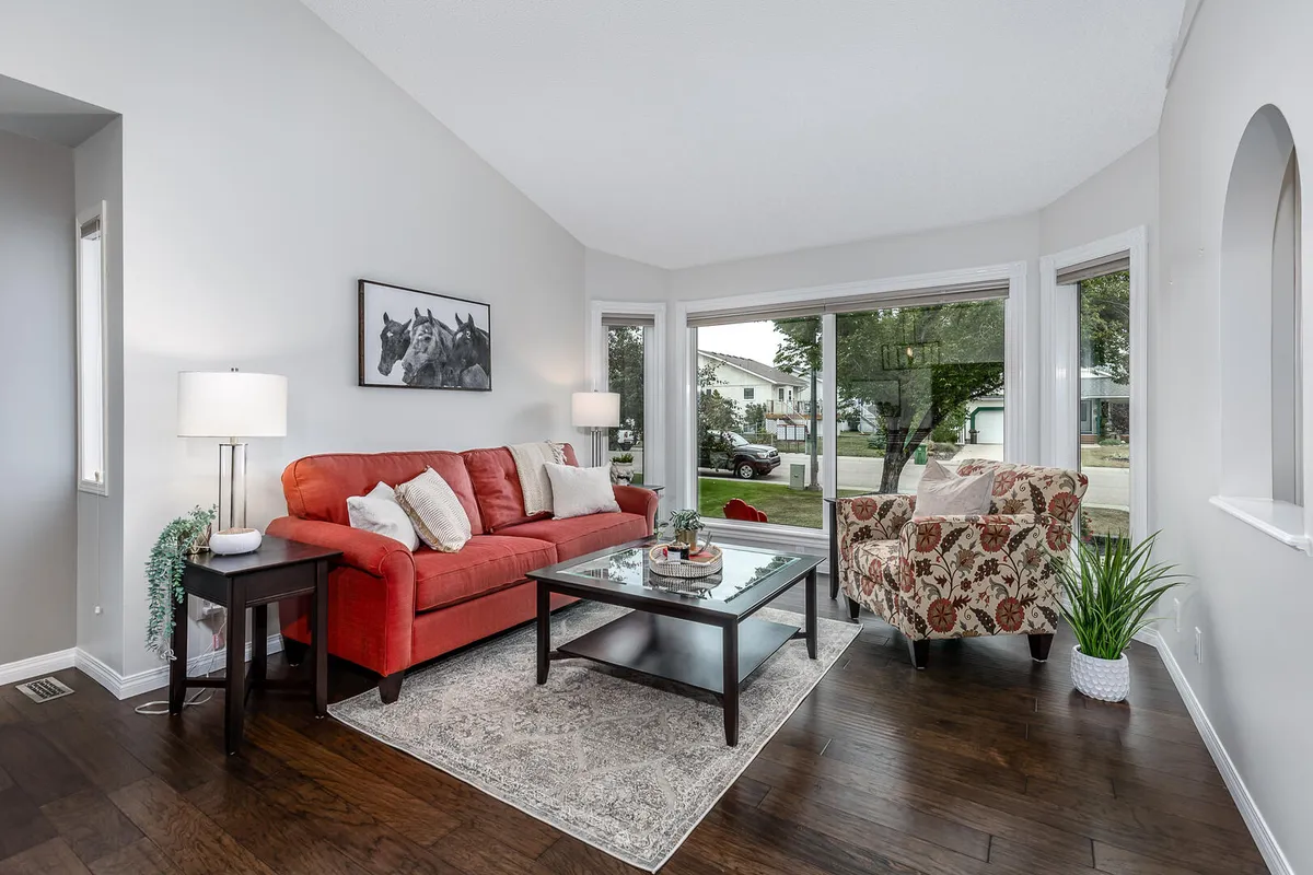 Open concept living room and dining room