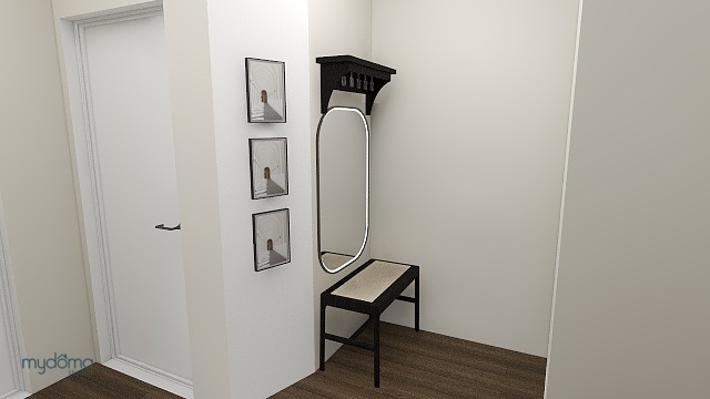Mudroom mirror rendering design idea